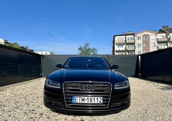 Audi A8 cena 130000 przebieg: 222400, rok produkcji 2013 z Okonek małe 466